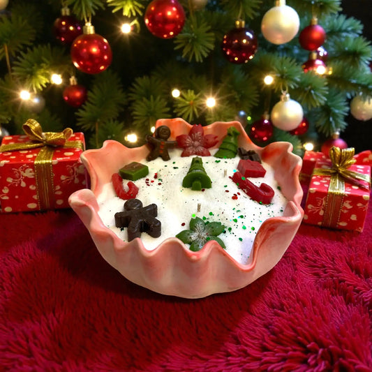 🎄 Christmas White Candle – Festive Soy Wax & Holiday Melts Earth Scent Candles