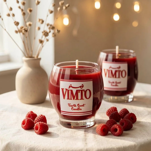 Vimto Ramadan Candle - Berry Scented Gel Wax Jar with Logo | Limited Edition 2026