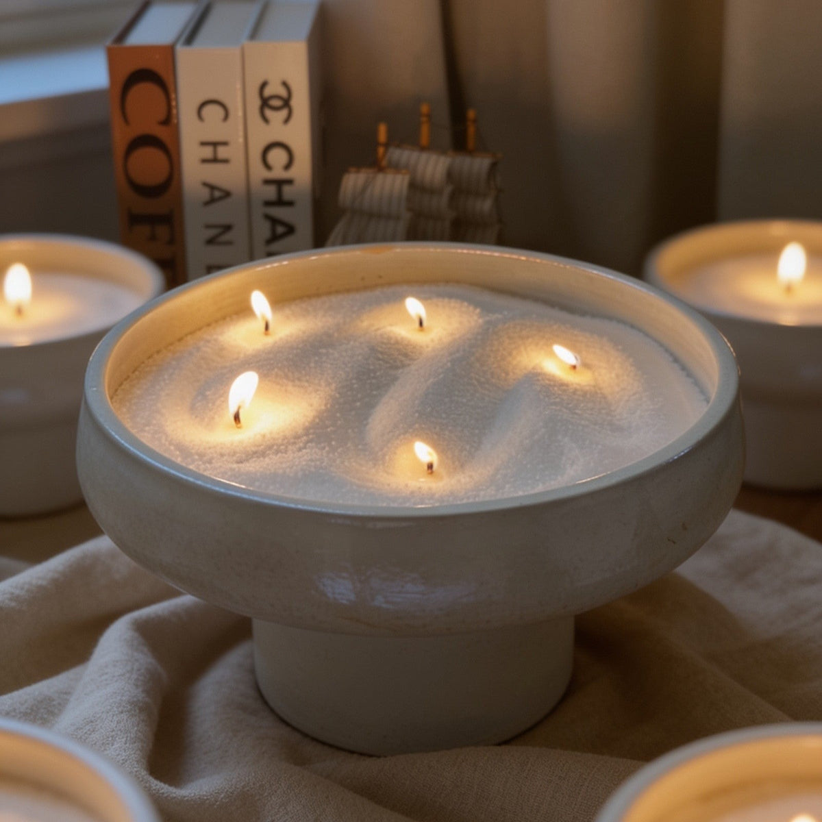 Handcrafted Pot Candles Collection | مجموعة الفخار للشموع