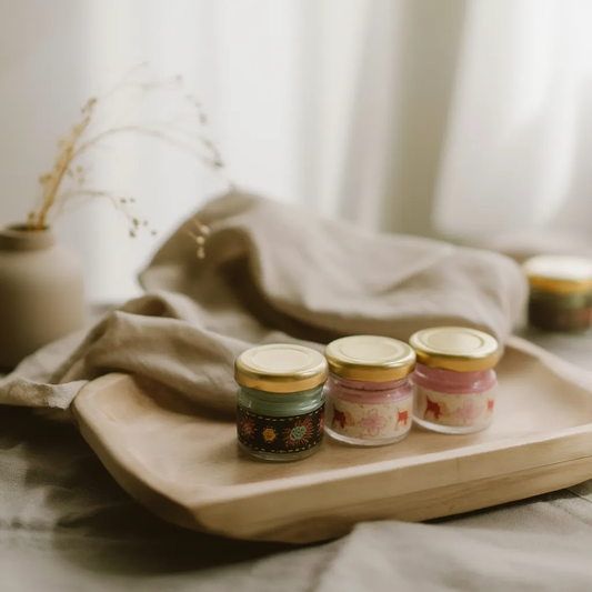 Custom Festive Mini Soy Candle Trio (30g)