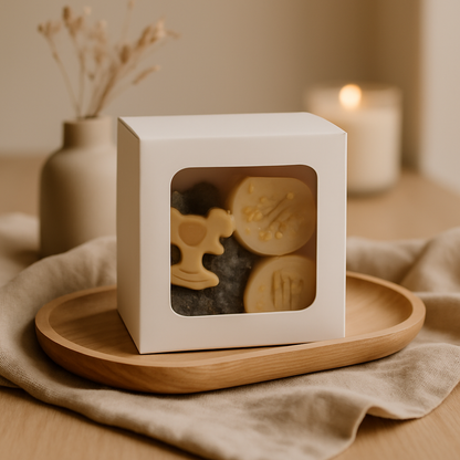 Detailed Harry Potter themed soy wax melts in shapes of owls and potions for wax burners