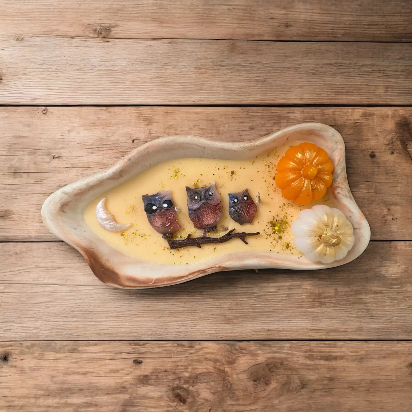 Wild Autumn Marble Candle