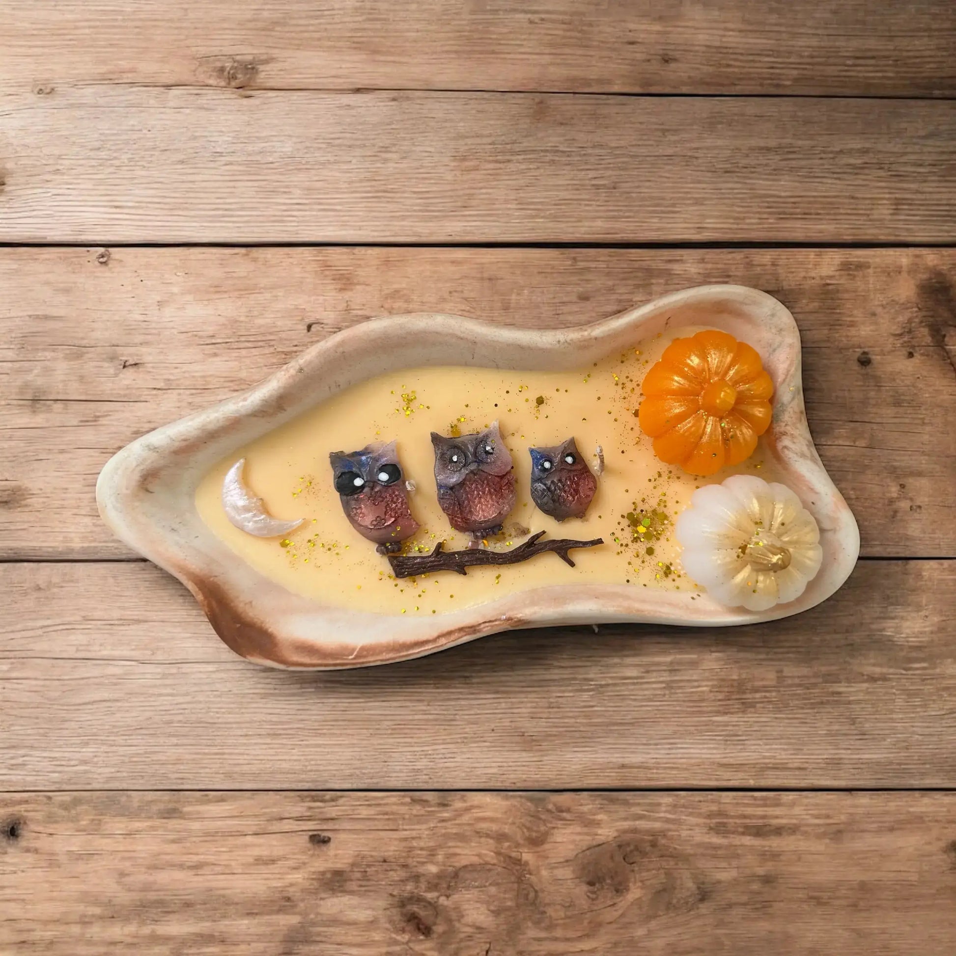 Wild Autumn Marble Candle