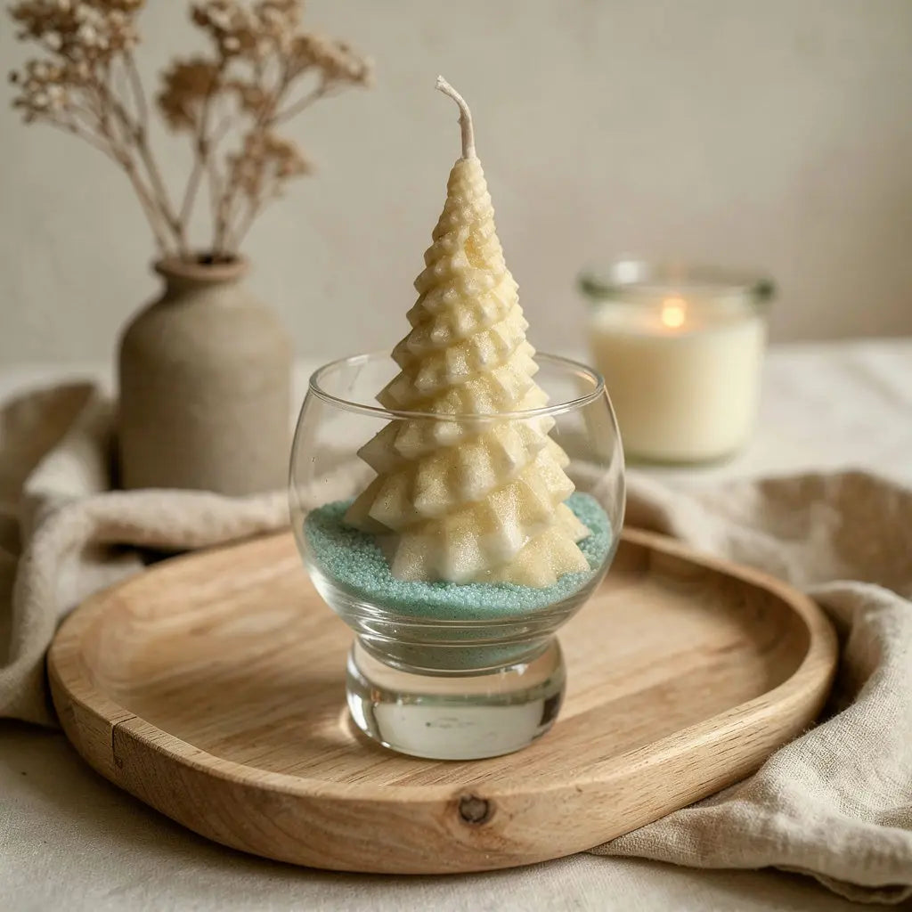 🎄 Christmas Candles Tray – Customizable Soy Wax Shapes & Sand Wax Cups Earth Scent Candles