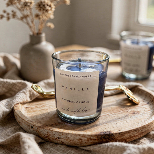 Blue Galaxy Gel Wax Candle – Nebula Jar with Star Accents Weight: 160gm