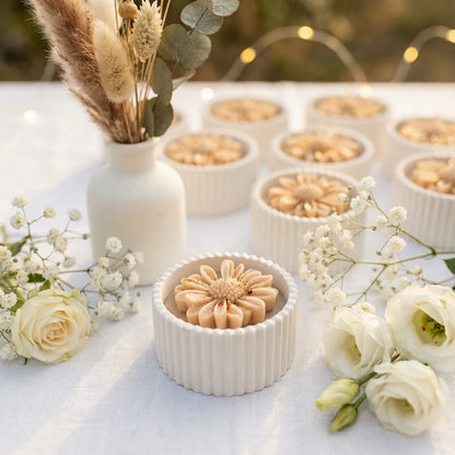 Luxury mandala and concrete jar candles for corporate gifting Egypt - هدايا شركات