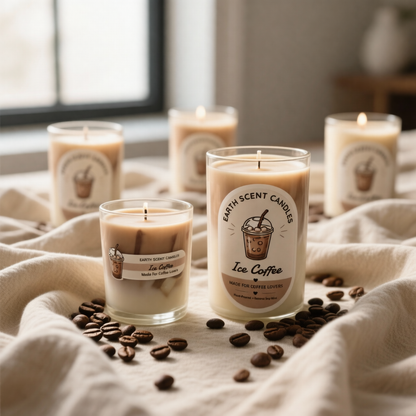 Iced Coffee Candle Sizes - 100ml 150ml Comparison Egypt