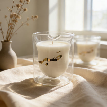 Luxury Massage Candle 120ml - Natural Skin-Safe Oil Candle Egypt - شمع مساج طبيعي