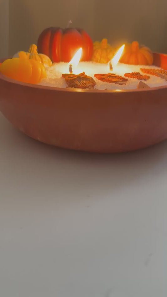 Autumn Harvest Bowl Candle