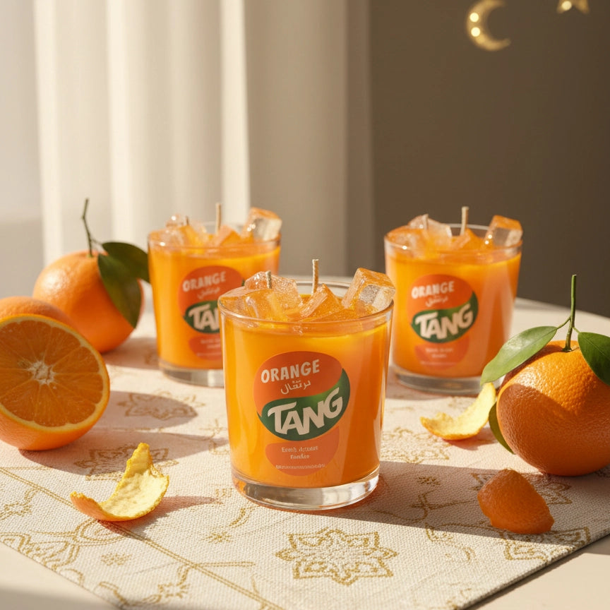 شمعة تانج برتقال "جل" الرمضانية | Tang Orange Scented Candle