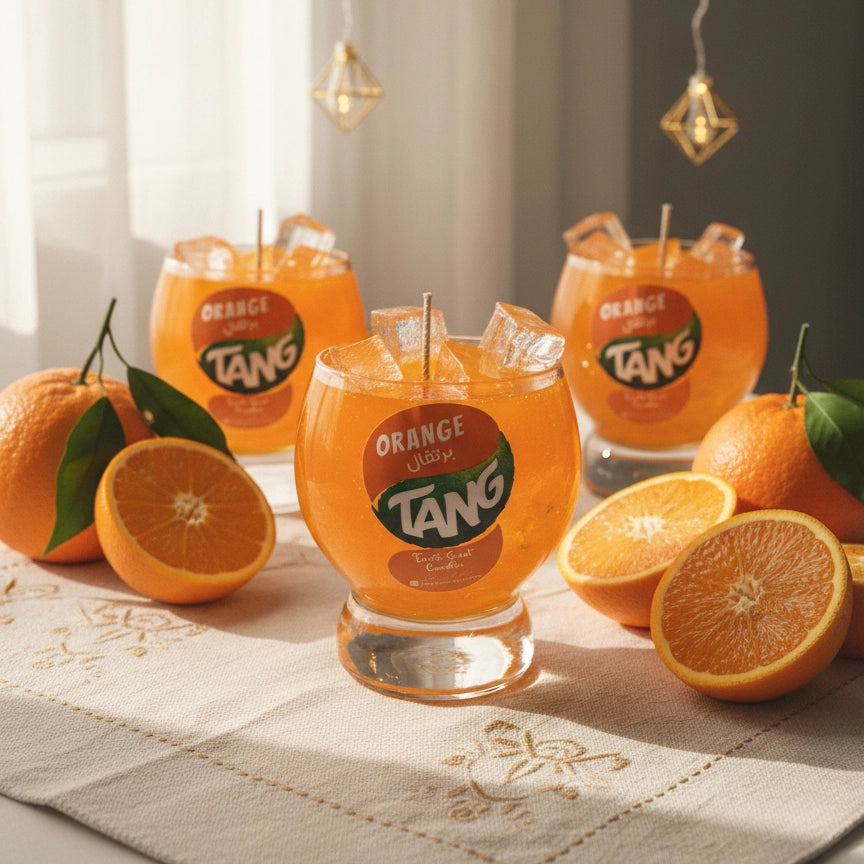 شمعة تانج برتقال "جل" الرمضانية | Tang Orange Scented Candle