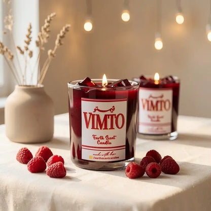 Vimto Ramadan Candle - Berry Scented Gel Wax Jar with Logo | Limited Edition 2026